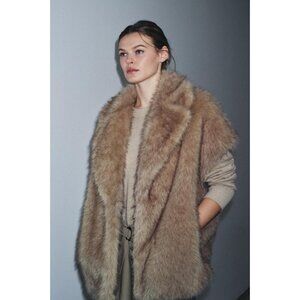 ZARA ZW COLLECTION LIMITED EDITION FAUX FUR VEST